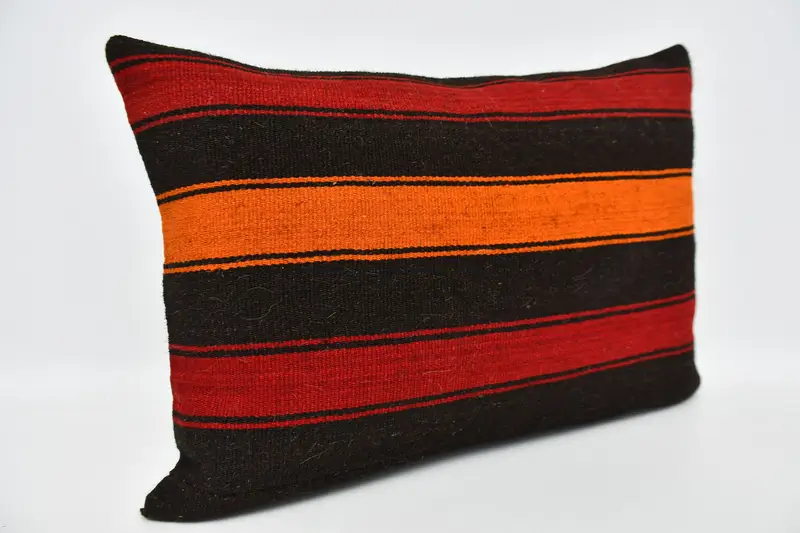 Toss Pillow, Pillow for Couch, 20x28 Red Pillow Case, Pillow for Sofa, Pillow Case, Hippie Throw Pillow Sham, Vintage Kilim Throw Pillow - 3