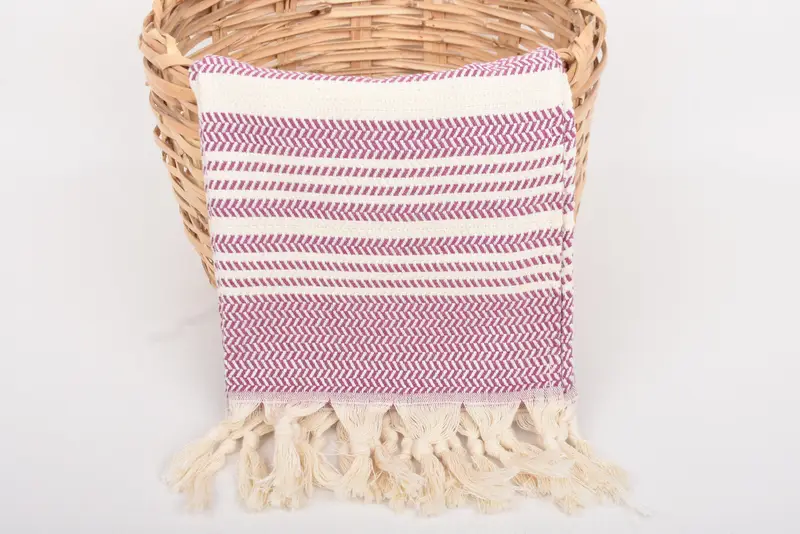 Summer Gift, Turkish Towel, Custom Wedding Gifts, Kitchen Towel, Spa Towel, Custom Hand Towel, 40x18 Cotton Striped Towel, Turkish Towel Hand Towel - 5