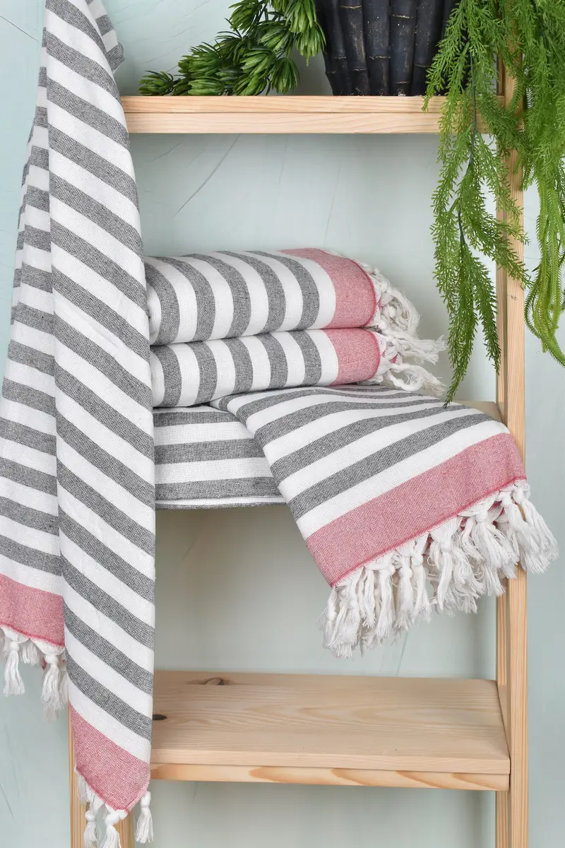 Quick-dry towel, 68x40 Cotton Striped Terry Towel, Personalized Wedding Gift For Couple, Soft towel, Bachelorette Party Gifts Bridesmaids - 6