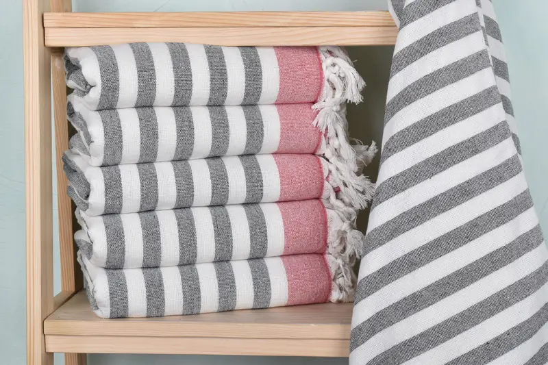 Quick-dry towel, 68x40 Cotton Striped Terry Towel, Personalized Wedding Gift For Couple, Soft towel, Bachelorette Party Gifts Bridesmaids - 2