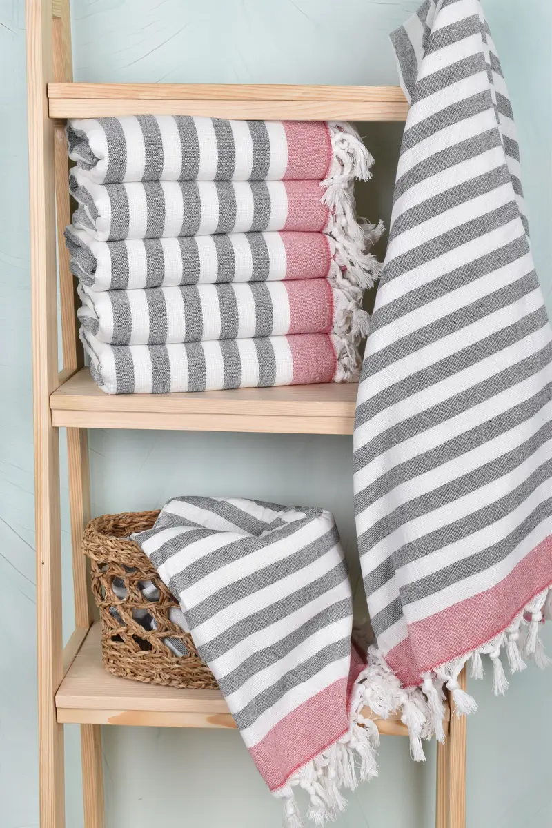 Quick-dry towel, 68x40 Cotton Striped Terry Towel, Personalized Wedding Gift For Couple, Soft towel, Bachelorette Party Gifts Bridesmaids - 3