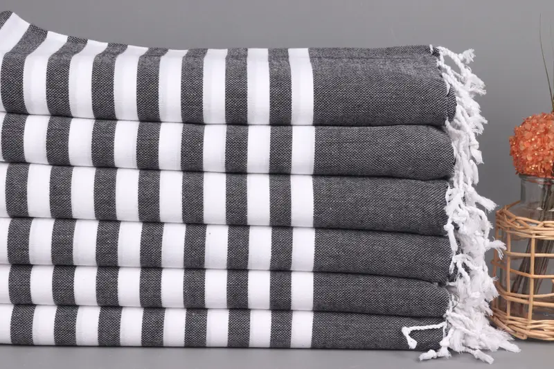 Custom Wedding Gift, Bachelorette Party Favors Beach, Absorbent Turkish towel, 70x40 Cotton Striped Towel, Travel towel, Unique Wedding Gift - 3