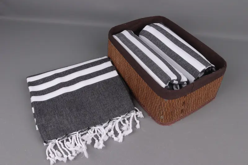 Custom Wedding Gift, Bachelorette Party Favors Beach, Absorbent Turkish towel, 70x40 Cotton Striped Towel, Travel towel, Unique Wedding Gift - 5