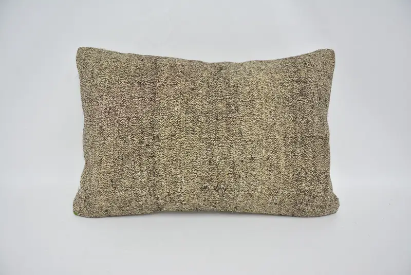 16x24 Gray Pillow Sham, Cushion Cover, Ethnic Pillow Cover, Authentic Pillow Cover, Kilim Pillow Cover, Interior Designer Pillow, Boho Pillow - 1