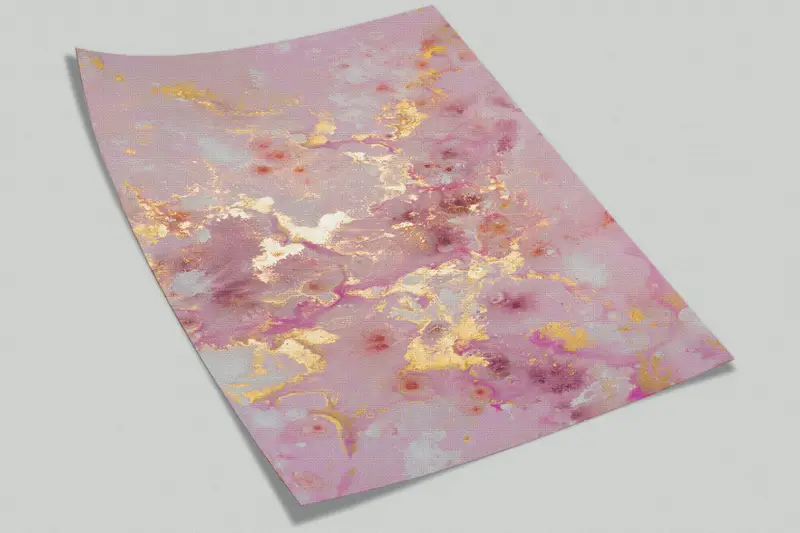 Gold Marble Wallpaper, Wall Paper Peel and Stick, Paper Wall Art, Pink Marble Wall Print, Custom Wall Paper, , Shimmery Mural, - 8