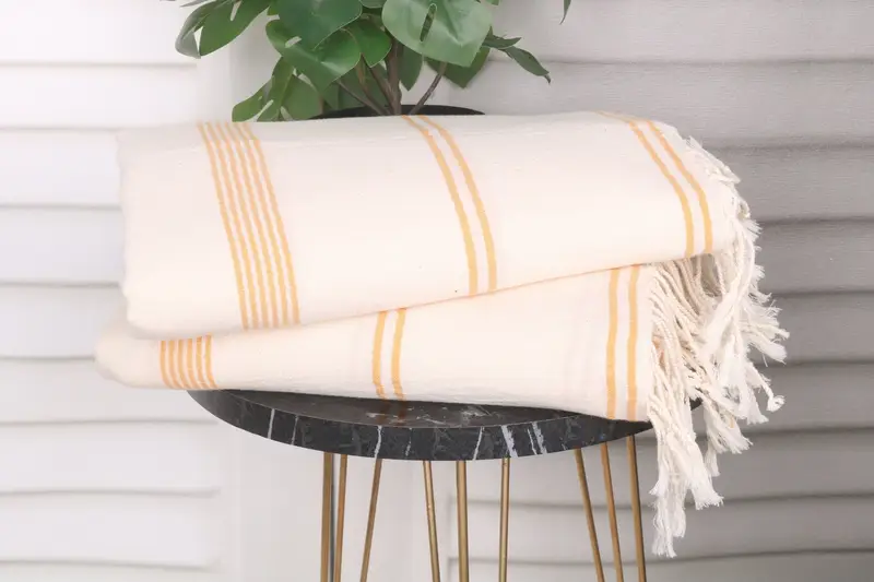 Custom Bath Towel, Beach Theme Wedding Gift, Personalized Gifts, Travel towel, Gift For Boyfriend, 80x36 Cotton Striped Towel, Sand-resistant towel - 3