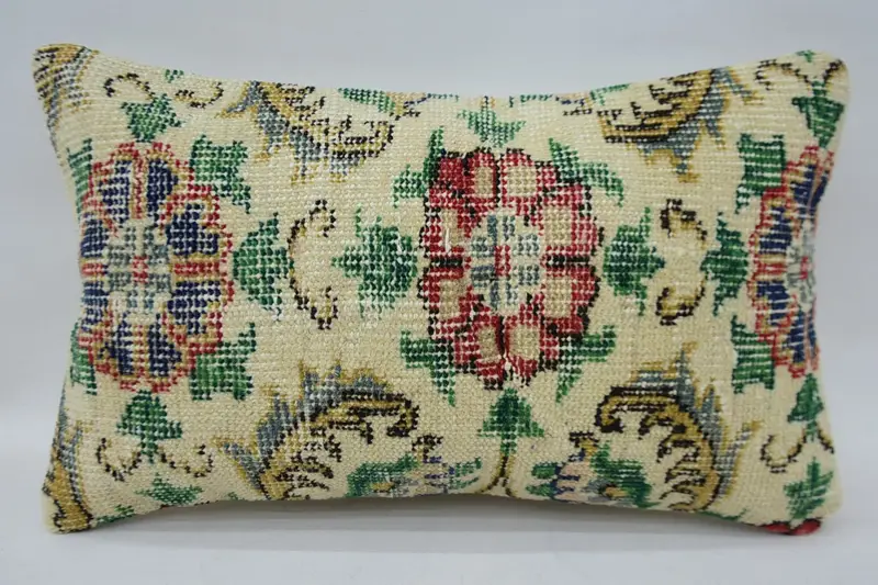 Überwurf Wolle Euro Sham, marokkanischer 12x20 Zoll Beige Kissenbezug - 1