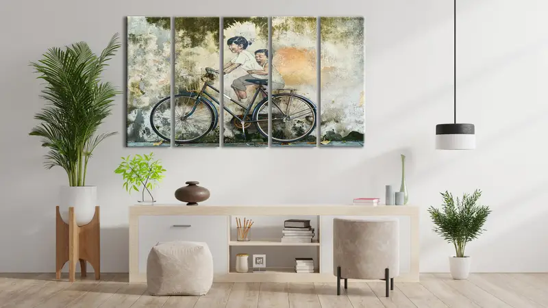 Banksy Kids Canvas Decor, Wall Art Canvas, Canvas Print, Wall Hanging Decor, Canvas Painting, Little Children Print Table, Framed Painting, - 3