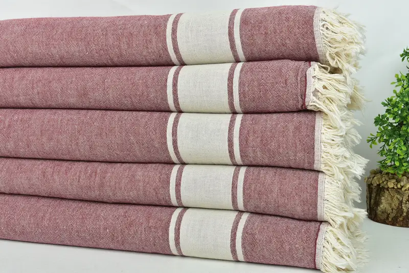 Personalized Blanket, 70x60 Cotton Striped Towel, Wedding Favors, Custom Gifts, Tablecloth, Best Wedding Gift, Turkish Cotton Blanket - 3