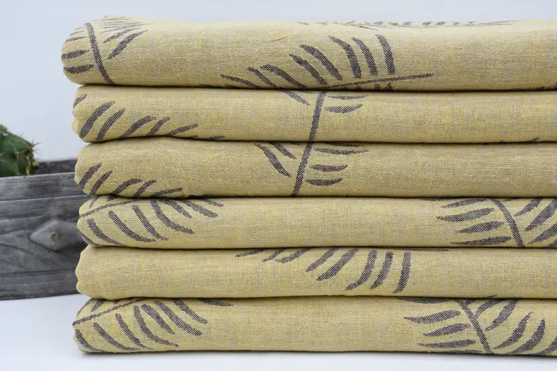 Hammam Towel USA, Housewarming Gift, Bachelor Party Favors, Personalized Turkish Towel, Guest Towel, 68x40 Cotton Leaf Design Towel, Cotton towel - 3