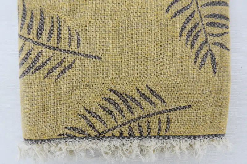 Hammam Towel USA, Housewarming Gift, Bachelor Party Favors, Personalized Turkish Towel, Guest Towel, 68x40 Cotton Leaf Design Towel, Cotton towel - 5