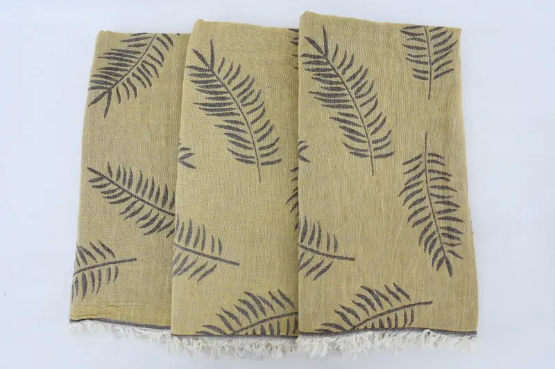 Hammam Towel USA, Housewarming Gift, Bachelor Party Favors, Personalized Turkish Towel, Guest Towel, 68x40 Cotton Leaf Design Towel, Cotton towel - 4