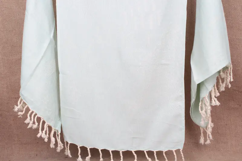 Face Towel Organic Cotton Beige, 18x36 Inches