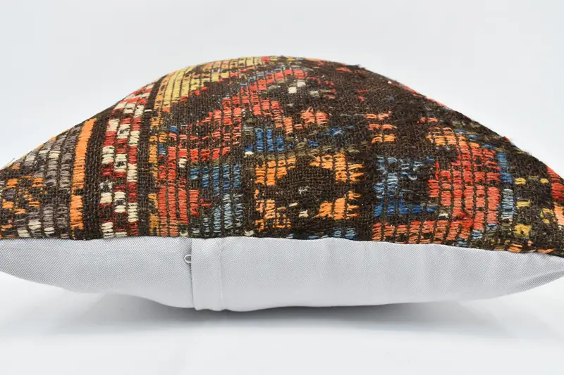 Handmade Kilim Cushion, Cushion, Kilim Cushion Sham, Vintage Pillow, Vintage Throw Cushion Case, 24x24 Yellow Pillow Cover, Comfy Throw Pillow Sham - 6