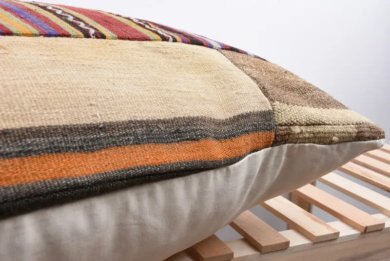 Luxury Pillow Case, Cushion Case, 32x32 Red Pillow Sham, Pet Pillow Cover, Boho Pillow Sham Cover, Antique Pillows, Turkish Kilim Pillow - 7