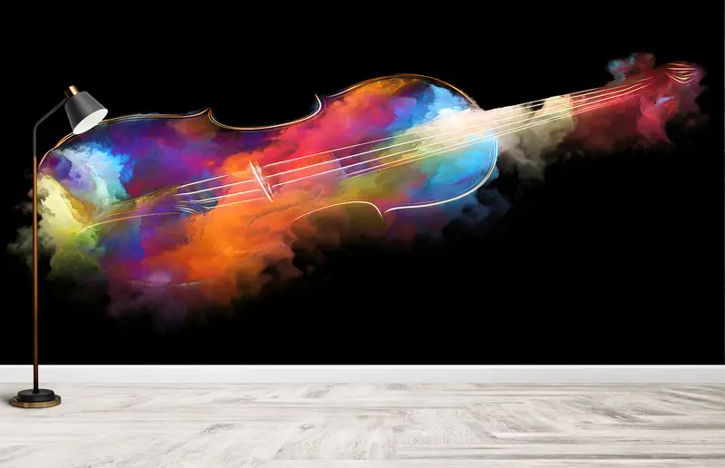 Contemporary Wall Paper, Wall Paper Peel and Stick, Abstract Wall Decor, Paper Wall Art, Modern Wall Paper, Luxury Wall Print, - 3