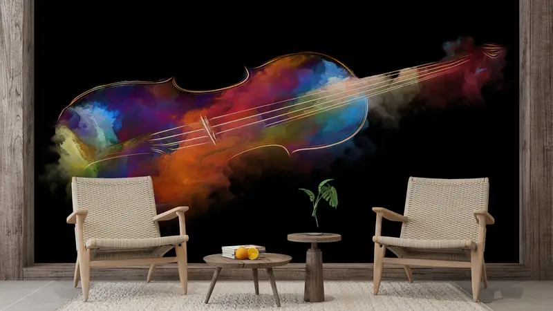 Contemporary Wall Paper, Wall Paper Peel and Stick, Abstract Wall Decor, Paper Wall Art, Modern Wall Paper, Luxury Wall Print, - 8