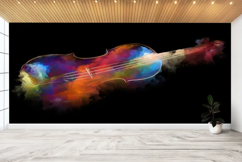 Contemporary Wall Paper, Wall Paper Peel and Stick, Abstract Wall Decor, Paper Wall Art, Modern Wall Paper, Luxury Wall Print, - 4
