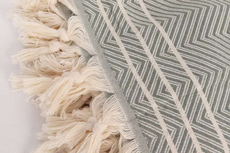 Monogram Blanket, Bedspread, Bridal Shower Favor, Bachelorette Party Items, 96x70 Cotton Diamond Towel, Bachelorette Party Favors, Aesthetic Blanket - 7