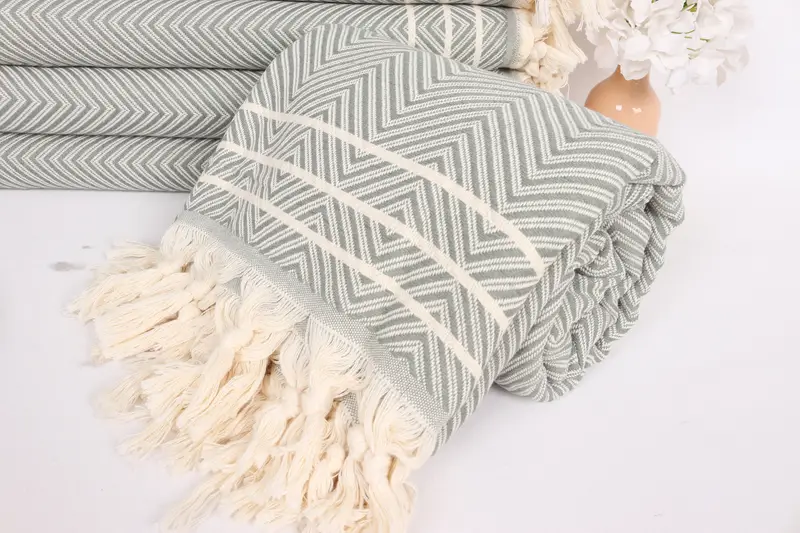 Monogram Blanket, Bedspread, Bridal Shower Favor, Bachelorette Party Items, 96x70 Cotton Diamond Towel, Bachelorette Party Favors, Aesthetic Blanket - 4