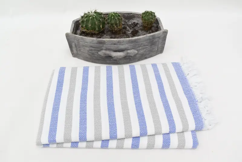 64x40 Cotton Striped Towel, Xmas Gifts, Custom Wedding Gift From Bridesmaid, Quick-dry peshtemal, Custom Wedding Gifts, Sand-resistant towel - 3