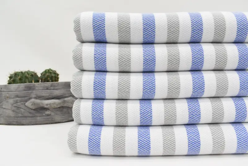 64x40 Cotton Striped Towel, Xmas Gifts, Custom Wedding Gift From Bridesmaid, Quick-dry peshtemal, Custom Wedding Gifts, Sand-resistant towel - 2