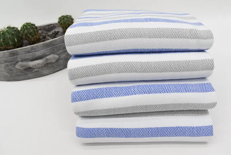 64x40 Cotton Striped Towel, Xmas Gifts, Custom Wedding Gift From Bridesmaid, Quick-dry peshtemal, Custom Wedding Gifts, Sand-resistant towel - 7