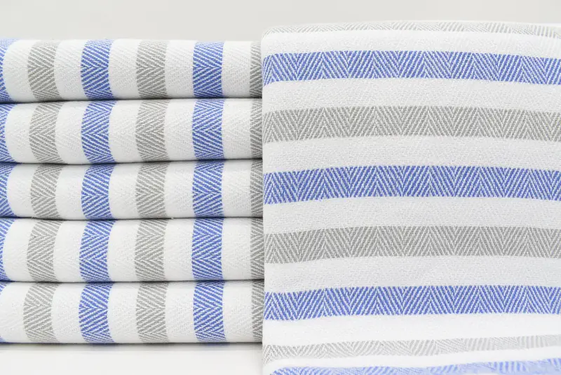 64x40 Cotton Striped Towel, Xmas Gifts, Custom Wedding Gift From Bridesmaid, Quick-dry peshtemal, Custom Wedding Gifts, Sand-resistant towel - 1