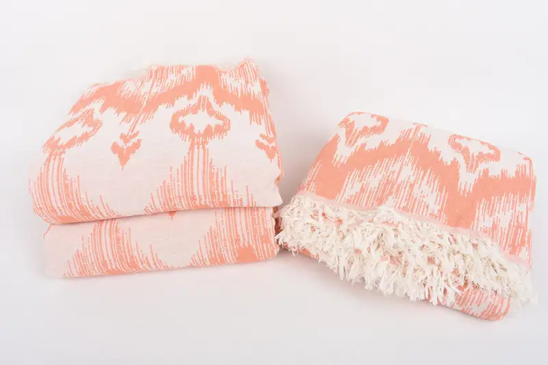 Throw Blankets, 90x76 Cotton Patterned Towel, Monogram Blanket, Custom Wedding Gifts, Valentine Day Gift For Her, Shower Curtain, Bridal Shower Gift - 7