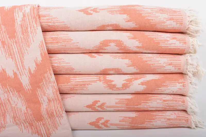 Throw Blankets, 90x76 Cotton Patterned Towel, Monogram Blanket, Custom Wedding Gifts, Valentine Day Gift For Her, Shower Curtain, Bridal Shower Gift - 1