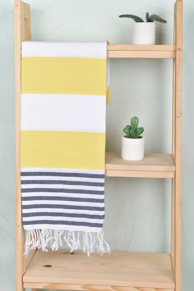 Luxury Beach Towel, Soft towel, Personalized Towel, Handmade Gift, Girls Weekend Favors, Custom Wedding Gifts, 70x40 Cotton Striped Towel - 8