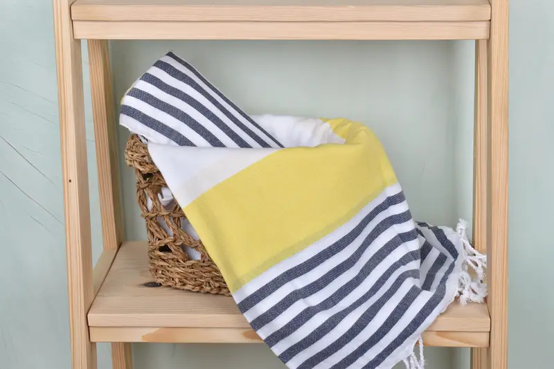 Luxury Beach Towel, Soft towel, Personalized Towel, Handmade Gift, Girls Weekend Favors, Custom Wedding Gifts, 70x40 Cotton Striped Towel - 4