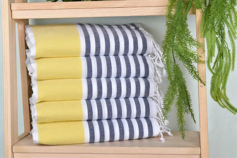 Luxury Beach Towel, Soft towel, Personalized Towel, Handmade Gift, Girls Weekend Favors, Custom Wedding Gifts, 70x40 Cotton Striped Towel - 1