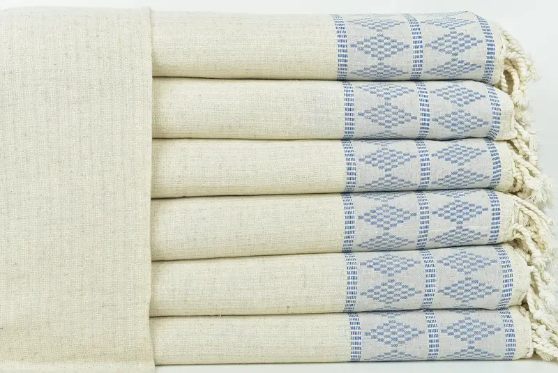 Wedding Favors, Personalized Gifts, Bridesmaid Gifts, Monogram Beach Blanket, Bachelor Bachelorette Party Favors, 100x88 Cotton Kilim Design Towel - 1
