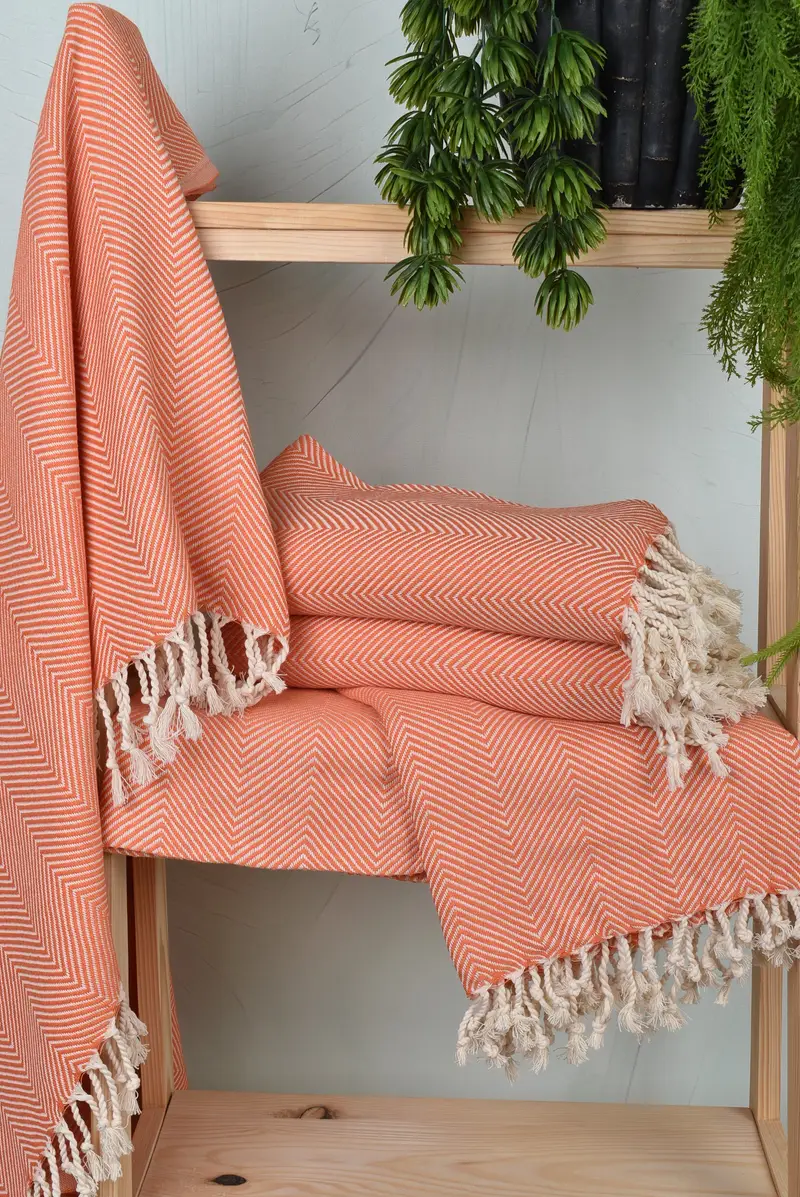 70x40 Cotton Herringbone Towel, Turkish hand towel, Bachelorette Party Gift, Best Friend Gift, Bachelor Party Favors, Best Friend Wedding Gift - 6