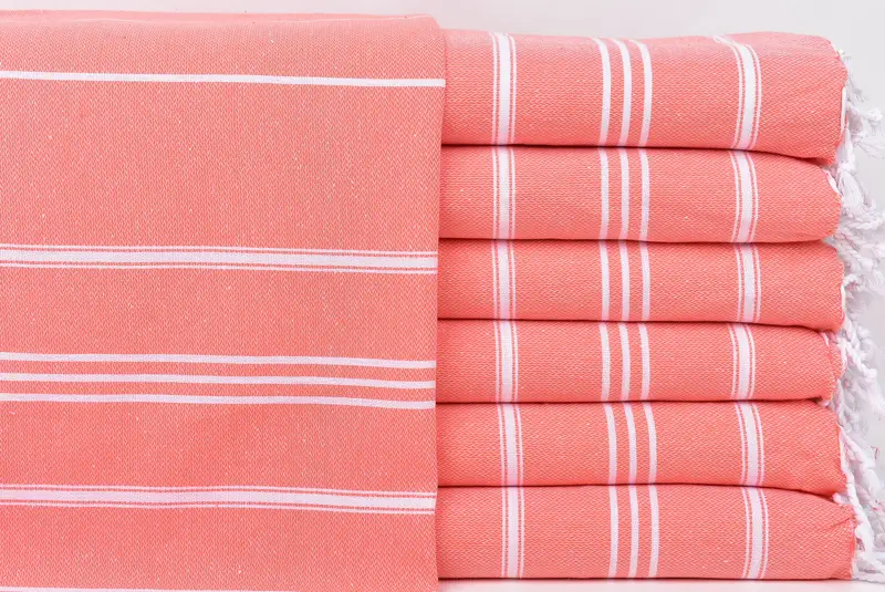 40x24 Cotton Striped Towel, Small Bath Towels, Handmade Gift, Spa Towel, Custom Turkish Towel, Wedding Favors, Engagement Gift, Bathroom Towels - 1