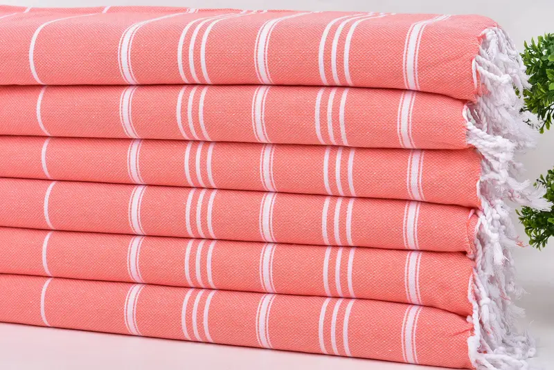 40x24 Cotton Striped Towel, Small Bath Towels, Handmade Gift, Spa Towel, Custom Turkish Towel, Wedding Favors, Engagement Gift, Bathroom Towels - 3