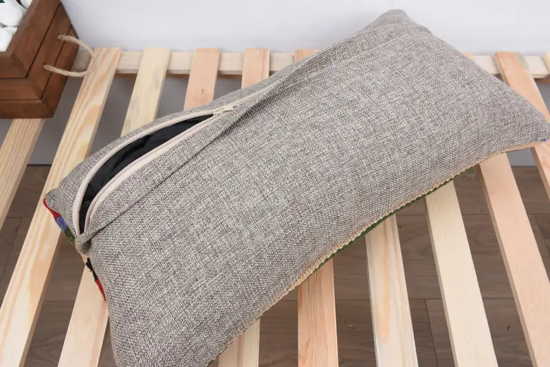 Pillow Cover, Morroccon Kilim Cushion Pillow, Kilim Cushion Sham, Vintage Pillow, Handmade Kilim Cushion, Outdoor Cushion, 12x24 Blue Cushion Case - 8