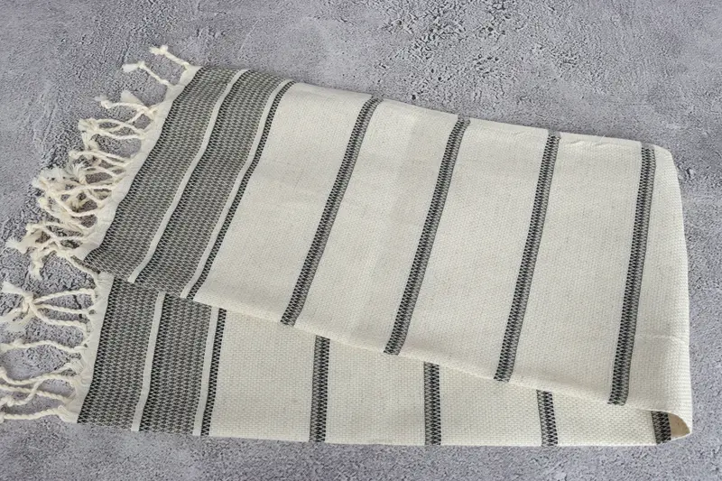 Organic Tea Towel, Personalized Gifts, 40x20 Linen Striped Towel, Bridesmaid Gifts, Summer Gift, Bridal Gifts, Personalized Dish Towel, Gift For Her - 6