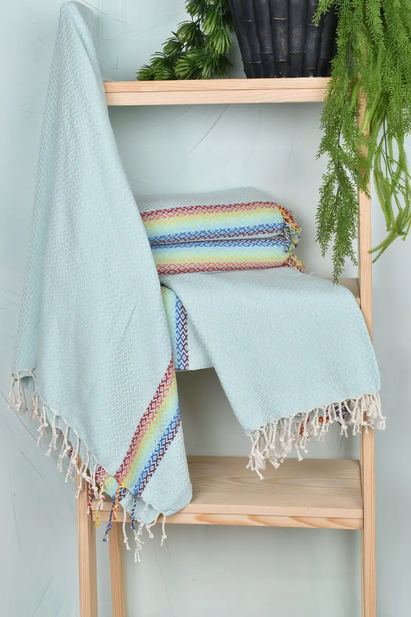 House Warming Gift, Handmade Turkish hammam towel, Large Turkish Towel, 70x40 Cotton Diamond Towel, Bachelor Bachelorette Party Favors, Wedding Gift - 7