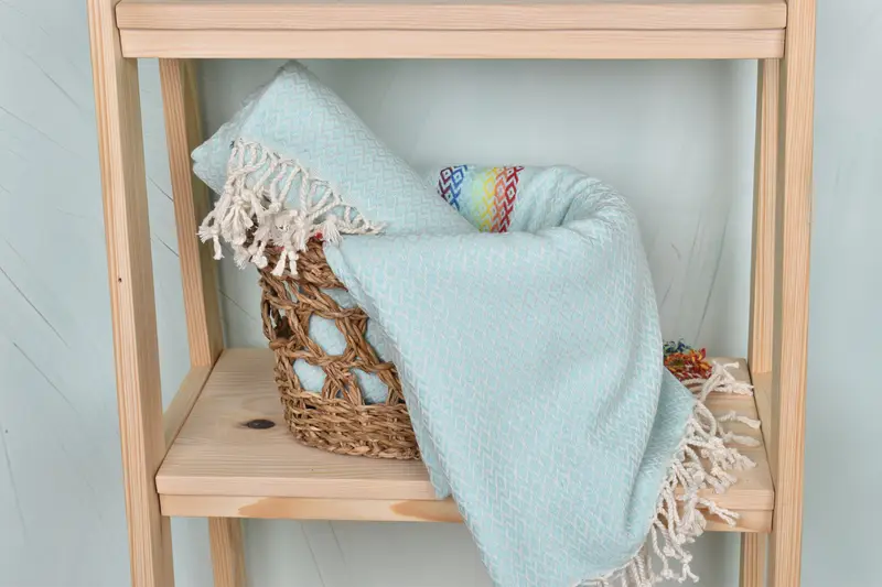 House Warming Gift, Handmade Turkish hammam towel, Large Turkish Towel, 70x40 Cotton Diamond Towel, Bachelor Bachelorette Party Favors, Wedding Gift - 5