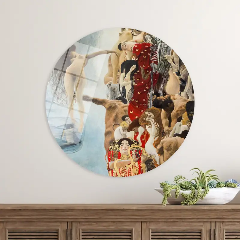 Gustav Klimt Medicine Canvas: Hygieia's Healing Art Print