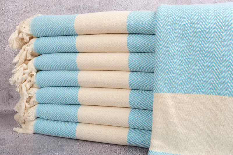 Wedding Gift Turkish Towel Chevron Peshtemal, 40x71 Inches