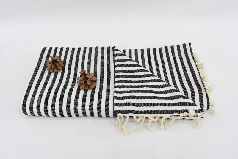 Bedspread, Best Friend Wedding Gift, Turkish Throw Blanket, 104x76 Cotton Striped Towel, Bachelor Party Favors, Woven Throw Blanket, Wedding Favors - 7