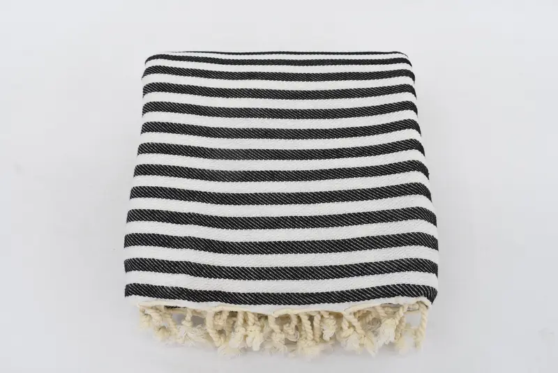 Bedspread, Best Friend Wedding Gift, Turkish Throw Blanket, 104x76 Cotton Striped Towel, Bachelor Party Favors, Woven Throw Blanket, Wedding Favors - 4