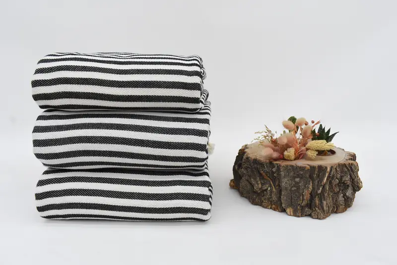 Bedspread, Best Friend Wedding Gift, Turkish Throw Blanket, 104x76 Cotton Striped Towel, Bachelor Party Favors, Woven Throw Blanket, Wedding Favors - 3