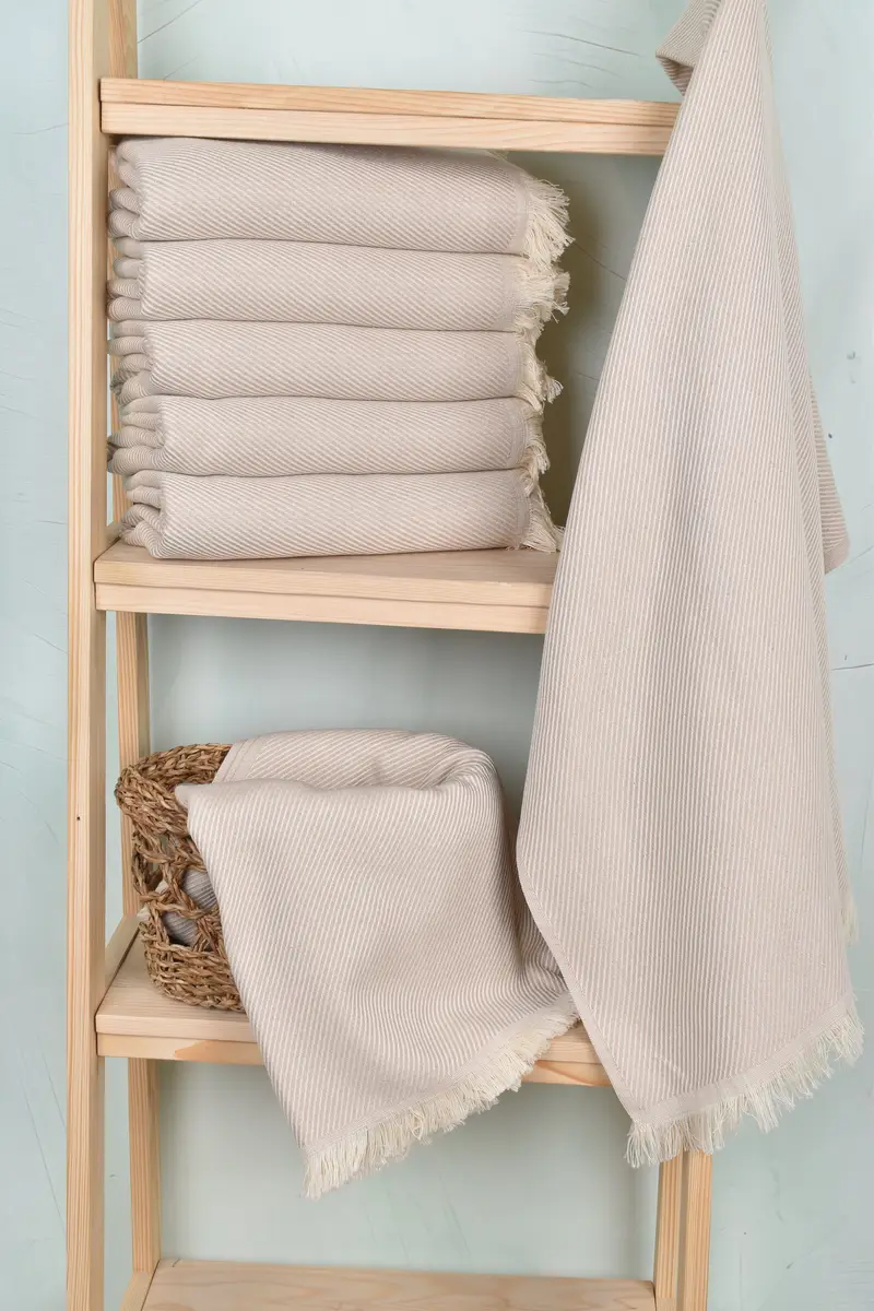 Fouta-Handtuch, 70x36 Baumwollstreifentuch, Brautjungferngeschenk, Gasttuch, schnell trocken - 3