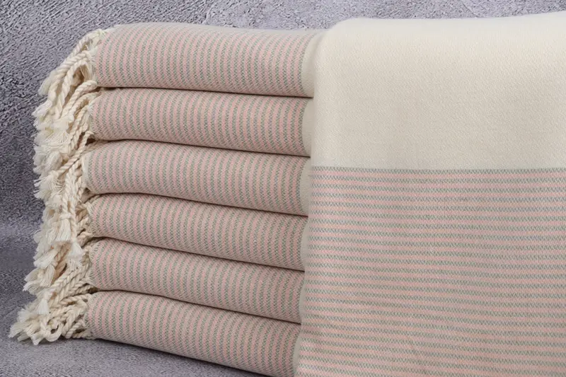 Boyfriend Christmas Gift, Bridesmaid Gift, Personalized Bridesmaid Gift, Turkish towel, 70x40 Cotton Striped Towel, Gift For The Home Decor - 1