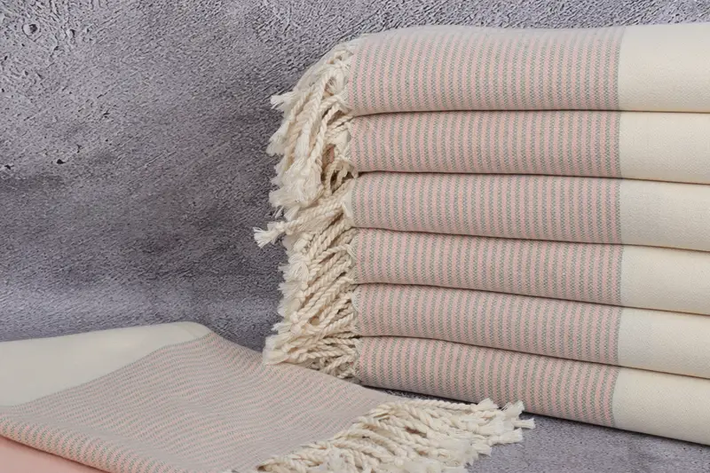 Boyfriend Christmas Gift, Bridesmaid Gift, Personalized Bridesmaid Gift, Turkish towel, 70x40 Cotton Striped Towel, Gift For The Home Decor - 2