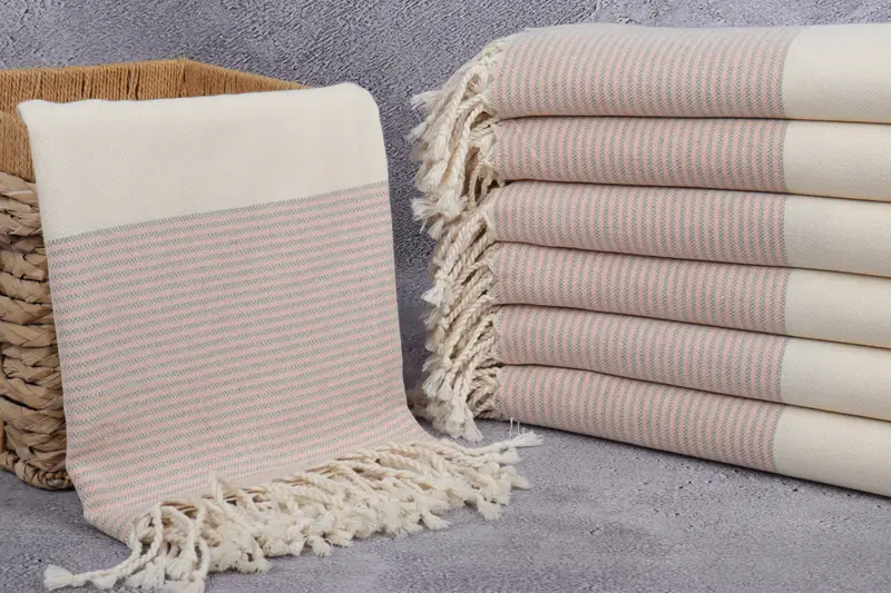 Boyfriend Christmas Gift, Bridesmaid Gift, Personalized Bridesmaid Gift, Turkish towel, 70x40 Cotton Striped Towel, Gift For The Home Decor - 3